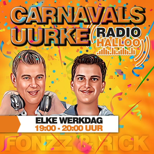 Iedere werkdag op Radio Halloo: ‘Het Carnavalsuurke’