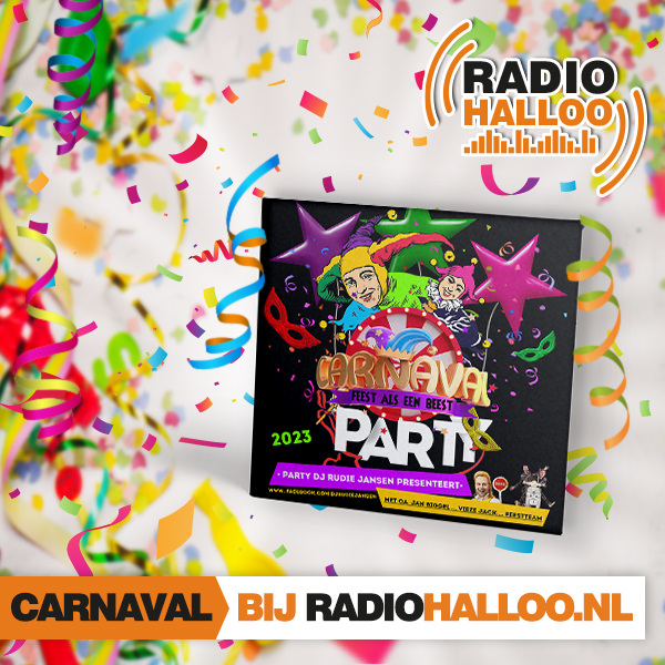 Carnavalsmix van Party-DJ Rudie Jansen op Radio Halloo